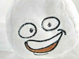Plush Smiley Face Happy Stuffed Snowball White Throwing Fun Throw Ball emoji 4&quot; - £5.58 GBP