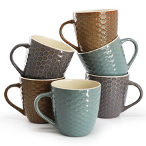 Elama Honeysuckle 6-Piece 15 oz. Mug Set, Assorted Colors - $1,270.18 MXN