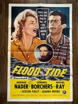*FLOOD TIDE (1958) George Nader, Cornell Borchers, Michel Ray Cinemascop... - $65.00