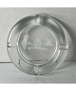 Ashtray Vintage Hilton Hotel Heavy Clear Glass Around The World Logo 4.5... - £7.40 GBP