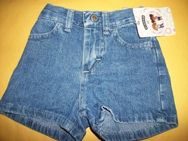 Riders Jeans Baby Clothes 12M Infant Blue Denim Short Girl Shaw Style Lee Bottom - £5.97 GBP