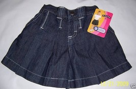 Riders Baby Clothes 12M Infant Blue Denim Jeans Shorts Girl Christine Le... - $8.54