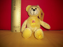 Toy Gift Stamp Bear USPS Plush Stuffed Animal Postal Yellow Love Bouquet Teddy - £7.43 GBP