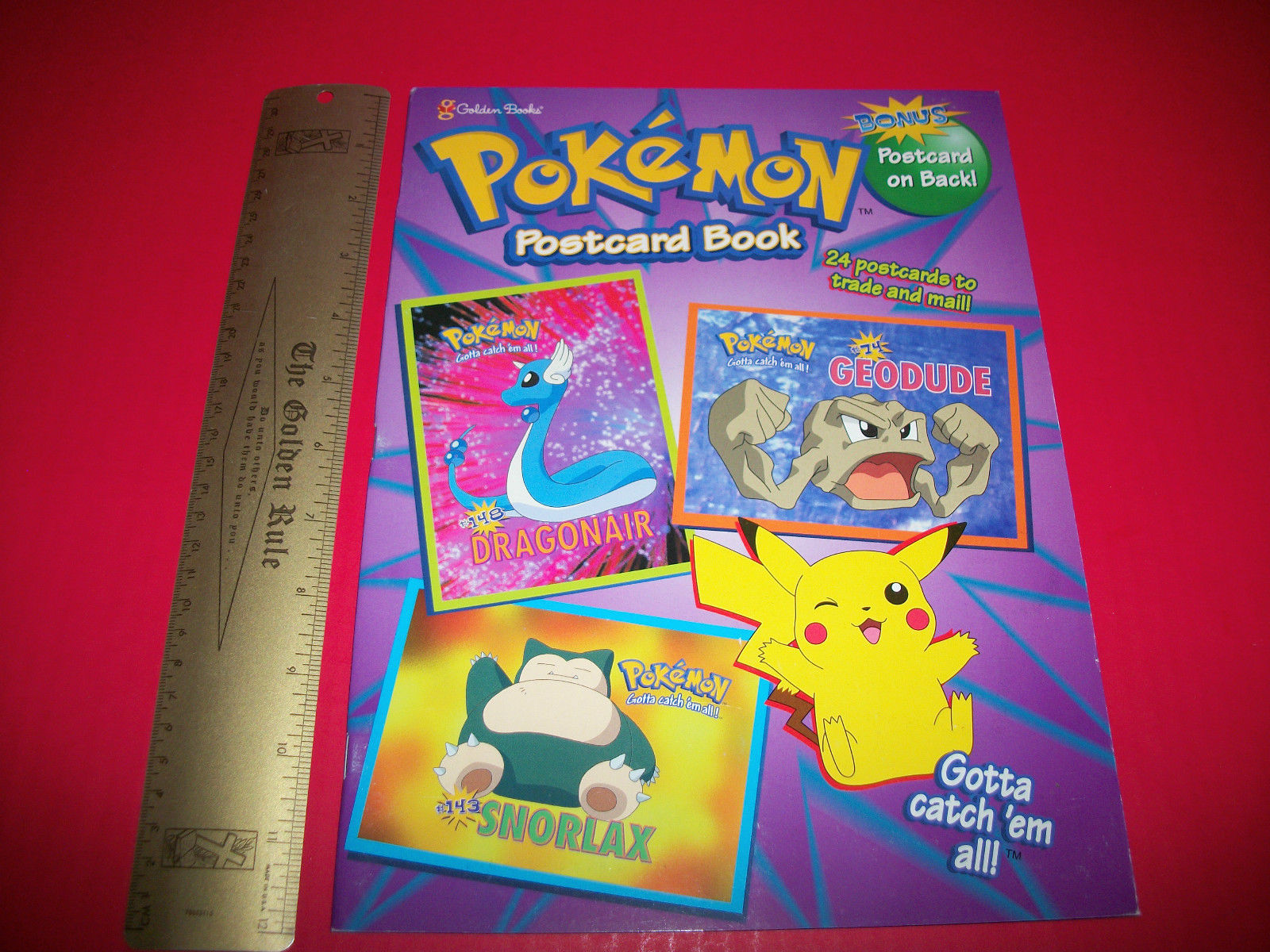 Pokemon Postal Activity Set Postcard Book 24 Trading Post Cards 1999 Mail New - $5.69