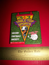 Scholastic Activity Book Kit Table-Top Sports Game 3-in-1 Hockey Footbal... - $7.59