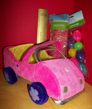 Toy Holiday Easter Basket Kit Pink Auto Tote Irridescent Car Egg Treat C... - £11.17 GBP
