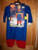 Superman Baby Costume 12M-24M Super Man Rubies Halloween Party Hero Cape Outfit - £19.03 GBP