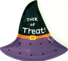 Halloween Witches Hat Cookie Dish 11.75&quot; x 11.5&quot; by Mode Imports NWT - $12.19