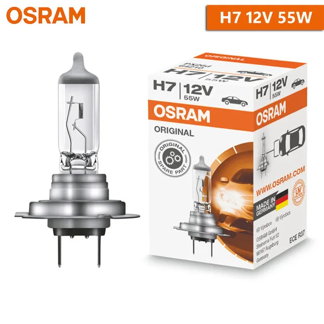 OSRAM H7 Halogen Bulbs 55W 64210 80W 62261 Car Lamps Bombilla PX26d Base Low Bea - $135.48