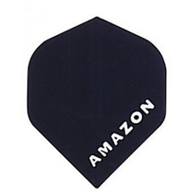 Amazon - 1882 - Black - 1 Set of 3 Double Thick Standard Wide Shaped Dart Fli... - $2.95
