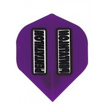 5 Sets of 3 Dart Flights - 2004 - Pentathlon Purple Clear Panels Standard Dou... - $7.50