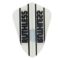 1 Set of 3 Dart Flights - 1944 - Ruthless Clear Panel Fan Tail Double Thick D... - $2.95