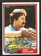 1981 Topps # 156 Milwaukee Brewers Bob McClure nr mt - £0.39 GBP