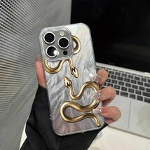 Apple Iphone 11 12 13 14 15 16 Pro Plus Max Golden Snake Case - $255.91 MXN