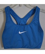 Nike Dri-FIT Womens Medium Sports Bra Blue Racerback Classic Solid Athletic - €8,53 EUR