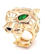 Authentic! Cartier Panther Panthere 18k Yellow Gold Tsavorite Onyx Large... - £16,262.30 GBP