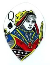 M508 Ace King Queen Jack of Spades Teardrop Pear Size Dart Flight 1 Set of 3 ... - £2.71 GBP