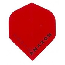 An item in the Sporting Goods category: 5 Sets of 3 Dart Flights - 1880 - Amazon Red Standard Double Thick Flights