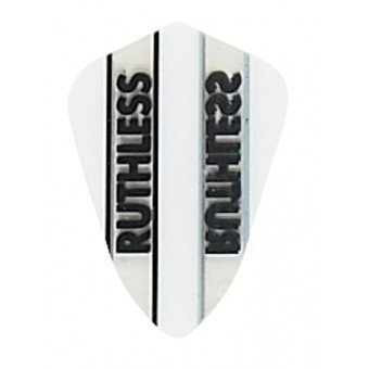 5 Sets of 3 Dart Flights - 1941 - Ruthless White Clear Panel Fan Tail Double ... - $7.50