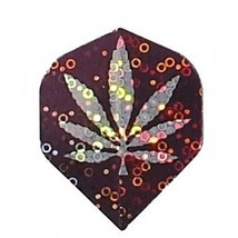 Quazar - 6437 - Holographic Black Silver Pot Leaf Marijuana Cannabis 1 S... - £2.31 GBP