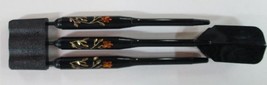 Hand Painted Etched 16G Yellow Flower Soft Tip Dart Set Shafts Tips Flights D... - £11.90 GBP