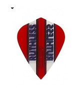 3 Sets of 3 Dart Flights - 1788 - Ruthless Red W/ Clear Panel Kite Doubl... - £4.38 GBP