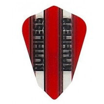 3 Sets of 3 Dart Flights - 1942 - Ruthless Red Clear Panel Fan Tail Doub... - $5.50