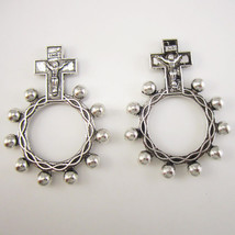 50pcs of Antique Silver Catholic Anello Preghiera Finger Decade Rosary Ring - £21.56 GBP