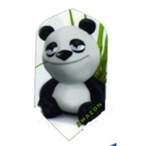 1 Set of 3 Dart Flights - Azc-15 - Amazon Panda Cartoon Slim Flights - £2.20 GBP