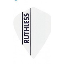 Ruthless - 1789 - White - 5 Sets of 3 - Double Thick Kite Shaped Dart Flights - £5.99 GBP
