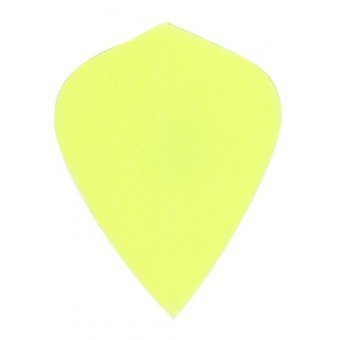 1 Set of 3 Dart Flights - Neon Yellow Kite Shape Poly Flights - $2.95