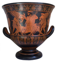 Ancient Greek Euphronios Eufronios Sarpedon Krater Vase Replica Reproduction - £1,423.66 GBP