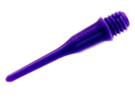 Violet STRONG L-Style Soft Tip Plastic Short Shortlip Dart Tips - Dart Broker... - £5.87 GBP