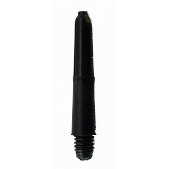 BK-02 - 1 Set of 3 - 2BA Black Plastic Nylon Extra Short 28 mm Dart Shaf... - $2.70