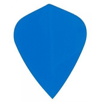 1 Set of 3 Dart Flights - Blue Kite Shape Poly Flights - $2.95