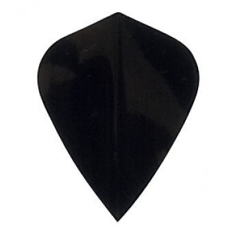 1 Set of 3 Dart Flights - Black Kite Shape Poly Flights - $2.95