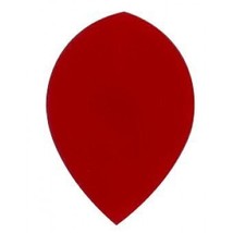 Red - 5 Sets of 3 - Poly Tear Drop Pear Shaped Dart Flights - £5.87 GBP