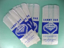 SAMMY BAR 1950s ICE CREAM WRAPPERS KENOSHA WIS LOT OF 5 - $12.98