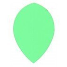 Neon Green - 1 Set of 3 - Poly Tear Drop Pear Shaped Dart Flights - £2.32 GBP