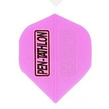 3 Sets of 3 Dart Flights - 2011 - Pentathlon Pink Standard Double Thick ... - $5.50