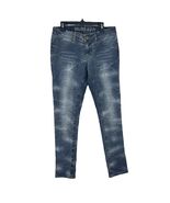 Mudd Women’s Size 7 Average Jegging Jeans Blue Crinkle Wash Stretch Skin... - $29.50 CAD