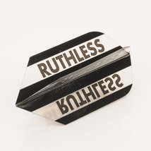 1 x Set of Ruthless Clear Panels Black Dart Flights, Extra Tough, Slim Shape - $3.95