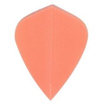 1 Set of 3 Dart Flights - Neon Orange Kite Shape Poly Flights - £2.35 GBP