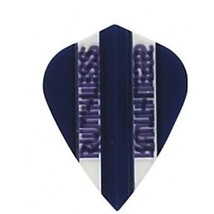 1 Set of 3 Dart Flights - 1791 - Ruthless Blue Clear Panels Kite Double Thick... - £2.35 GBP