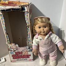 1986 Playskool My Buddy Kid Sister Doll Blone Hair Blue Eyes Wink 'N Blink w Box - $117.81
