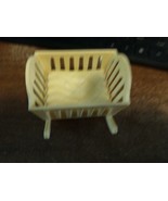 Fisher Price 1992 Yellow Plastic Baby Doll Cradle  - 3&quot; - £2.72 GBP