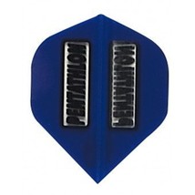 1 Set of 3 Dart Flights - 2003 - Pentathlon Blue Clear Panels Standard Double... - $2.95