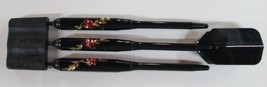 Hand Painted Etched 16g Red Butterfly Soft Tip Dart Set Shafts tips flights d... - $14.95