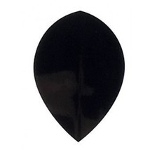 1 Set of 3 Dart Flights Poly Black Tear Drop - £2.63 GBP