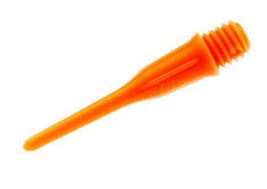 Orange Strong L-Style Soft Tip Plastic Short Shortlip Dart Tips - £5.87 GBP